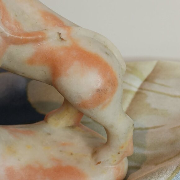 Red and White Jade Asian Tiger Sculpture - Picture 5 of 13